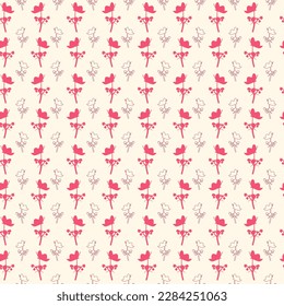 Vintage abstract seamless floral pattern. Violet, viola. Creative colorful design. Vector background, wallpaper, backdrop.
