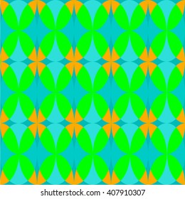 Vintage abstract seamless pattern, colorful repeating circles
