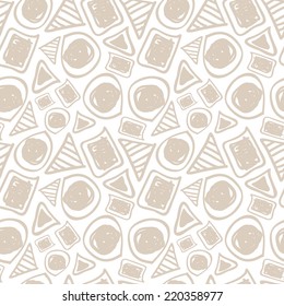 Vintage abstract seamless pattern. seamless pattern of geometric shapes in retro style
