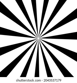 Vintage abstract template with red sunrays on light background. Isolated on a blank, editable and changeable background.