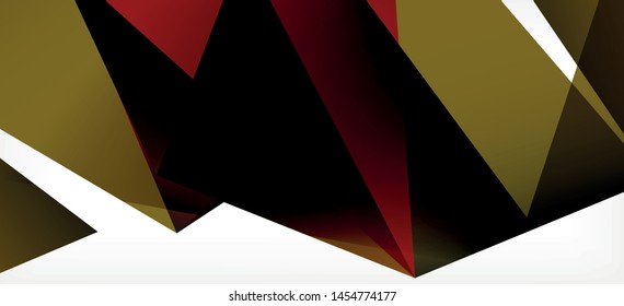 Plantilla abstracta vintage con fondo blanco de composición de mosaico triangular. Fondo de diseño simple. Diseño moderno y plano. Color del fondo abstracto. Hermoso patrón vectorial.