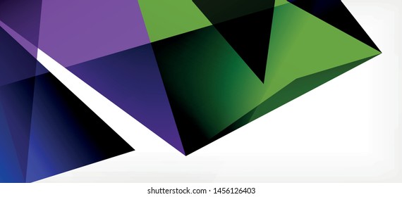Plantilla abstracta vintage con fondo blanco de composición de mosaico triangular. Fondo de diseño simple. Diseño moderno y plano. Color del fondo abstracto. Hermoso patrón vectorial.