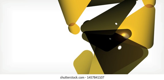 Vintage abstract template with triangle mosaic composition vecton white background. Simple design background. Modern flat design. Color abstract background. Beautiful vector pattern.