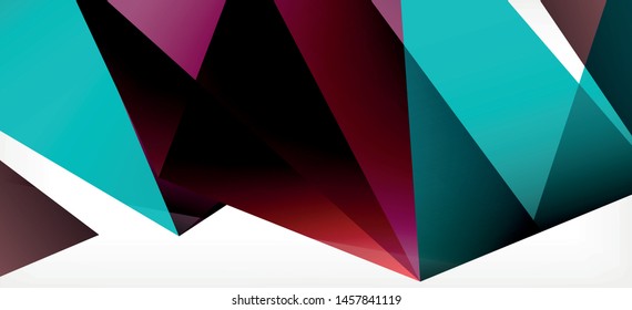 Plantilla abstracta vintage con fondo blanco de composición de mosaico triangular. Fondo de diseño simple. Diseño moderno y plano. Color del fondo abstracto. Hermoso patrón vectorial.