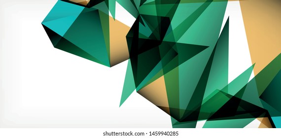 Plantilla abstracta vintage con fondo blanco de composición de mosaico triangular. Fondo de diseño simple. Diseño moderno y plano. Color del fondo abstracto. Hermoso patrón vectorial.