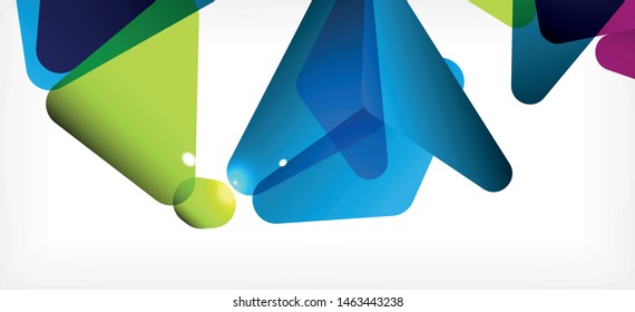 Plantilla abstracta vintage con fondo blanco de composición de mosaico triangular. Fondo de diseño simple. Diseño moderno y plano. Color del fondo abstracto. Hermoso patrón vectorial.