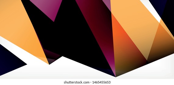 Plantilla abstracta vintage con fondo blanco de composición de mosaico triangular. Fondo de diseño simple. Diseño moderno y plano. Color del fondo abstracto. Hermoso patrón vectorial.
