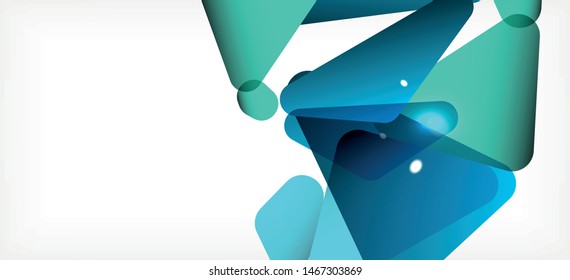 Plantilla abstracta vintage con fondo blanco de composición de mosaico triangular. Fondo de diseño simple. Diseño moderno y plano. Color del fondo abstracto. Hermoso patrón vectorial.