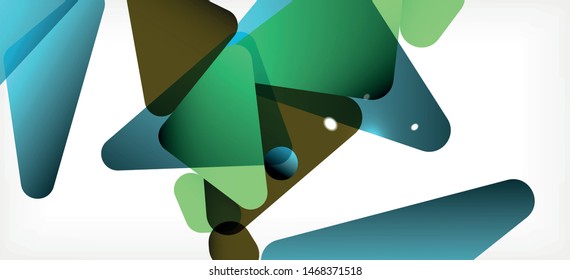 Vintage abstract template with triangle mosaic composition vecton white background. Simple design background. Modern flat design. Color abstract background. Beautiful vector pattern.