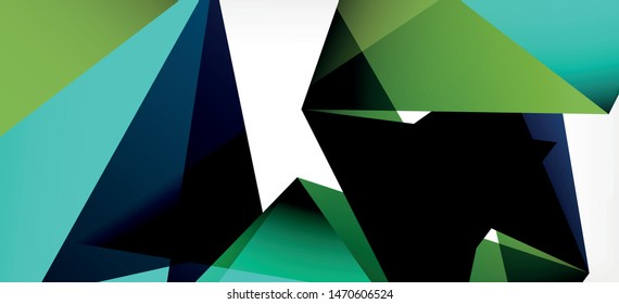 Vintage abstract template with triangle mosaic composition vecton white background. Simple design background. Modern flat design. Color abstract background. Beautiful vector pattern.