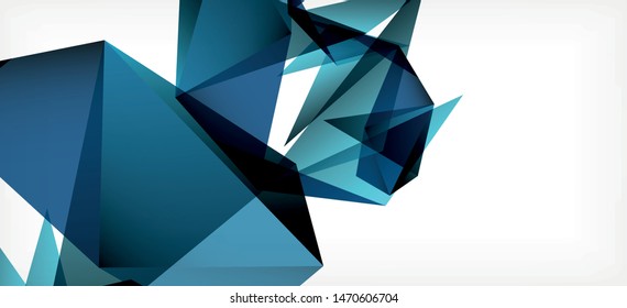 Vintage abstract template with triangle mosaic composition vecton white background. Simple design background. Modern flat design. Color abstract background. Beautiful vector pattern.