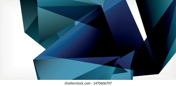Vintage abstract template with triangle mosaic composition vecton white background. Simple design background. Modern flat design. Color abstract background. Beautiful vector pattern.