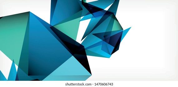 Vintage abstract template with triangle mosaic composition vecton white background. Simple design background. Modern flat design. Color abstract background. Beautiful vector pattern.