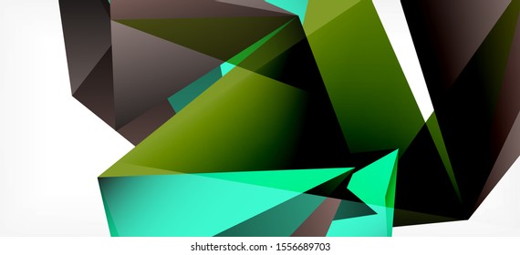 Vintage abstract template with triangle mosaic composition vecton white background. Simple design background. Modern flat design. Color abstract background. Beautiful vector pattern.