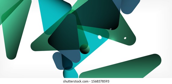 Vintage abstrakte Vorlage mit Dreieck Mosaik Komposition Vecton weißer Hintergrund. Einfaches Design-Hintergrund. Modernes Flachdesign. Abstrakter Farbhintergrund. Schönes Vektormuster.
