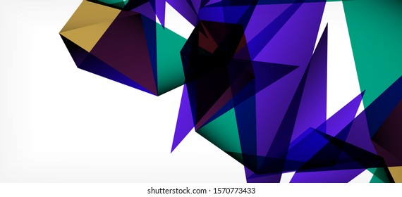 Vintage modelo abstrato com triângulo mosaico composição vecton fundo branco. Fundo de design simples. Design plano moderno. Fundo abstrato da cor. Lindo padrão vetorial.