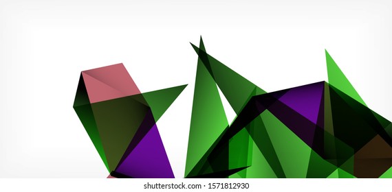 Plantilla abstracta vintage con fondo blanco de composición de mosaico triangular. Fondo de diseño simple. Diseño moderno y plano. Color del fondo abstracto. Hermoso patrón vectorial.