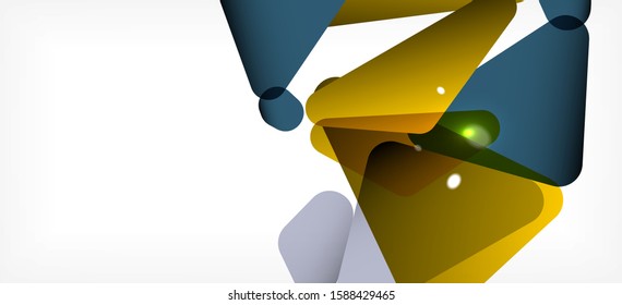 Vintage abstract template with triangle mosaic composition vecton white background. Simple design background. Modern flat design. Color abstract background. Beautiful vector pattern.