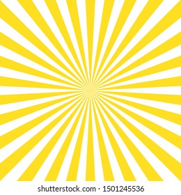 Vintage abstract template with yellow sunrays on light background. Sunlight abstract background. Starburst wallpaper. Retro bright backdrop. EPS 10 - Shutterstock ID 1501245536