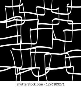 Vintage abstract texture. Black and white unreal background. Old grunge pattern for printing