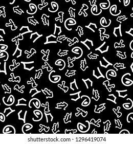 Vintage abstract texture. Black and white unreal background. Old grunge pattern for printing