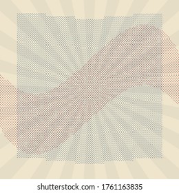 vintage abstract texture. retro starburst, sun beam. halftone color. light burst. bright shine sunburst. empty blank, scrapbook surface. 