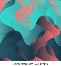 Vintage abstract wave colorful background pattern vector