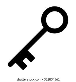 Vintage access key line art vector icon for apps and website