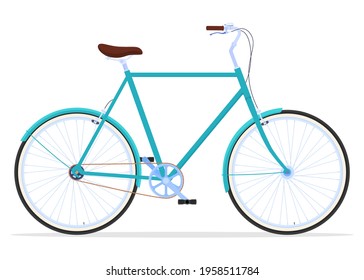 Vintage. Active way of life. Bicycle for settlements.