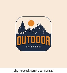 Vintage adventure logo Premium Vector