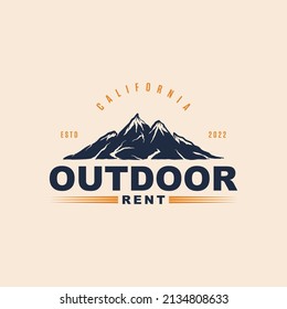 Vintage adventure logo Premium Vector