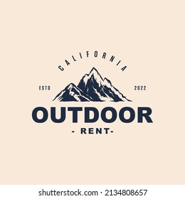 Vintage adventure logo Premium Vector