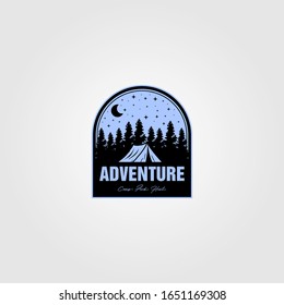 vintage adventure logo vector illustration design