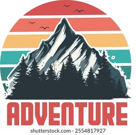 vintage adventure t shirt design