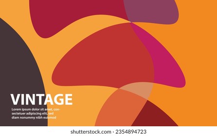 vintage aesthetic, abstract background and colorful wallpaper, free space, for projects, oil and flat design