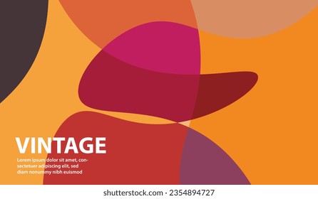vintage aesthetic, abstract background and colorful wallpaper, free space, for projects, oil and flat design