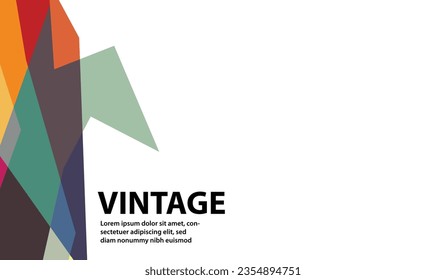 vintage aesthetic, abstract background and colorful wallpaper, free space, for projects, oil and flat design