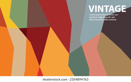 vintage aesthetic, abstract background and colorful wallpaper, free space, for projects, oil and flat design