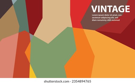 vintage aesthetic, abstract background and colorful wallpaper, free space, for projects, oil and flat design