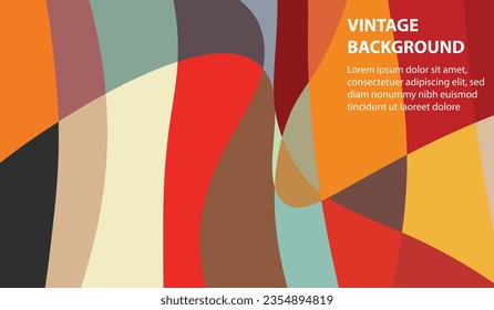 vintage aesthetic, abstract background and colorful wallpaper, free space, for projects, oil and flat design