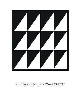 vintage aesthetic abstract square black icon