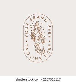 Diseño de logotipo vectorial estético vintage