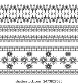 Vintage African Print Fabric. Vector Seamless Tribal Pattern. Traditional Ethnic Ornament for your Design Cloth, Carpet, Rug, Pareo, Wrapped paper and print textile.