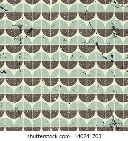 Vintage aged seamless pattern. 