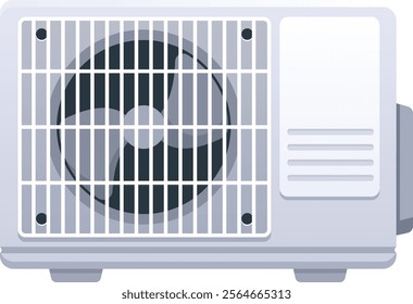 Vintage air conditioner bladed fan