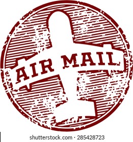 Vintage Air Mail Postal Stamp