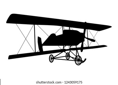 Vintage Aircraft Silhouette Vector Stock Vector (royalty Free 