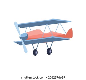 vintage airplane transport icon isolated