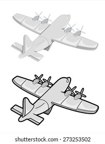 Plane Vector Dark Background Stock Vector (Royalty Free) 1524946136 ...