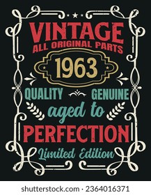 Vintage all original parts 1963 quality genuine aged to perfection limited edition